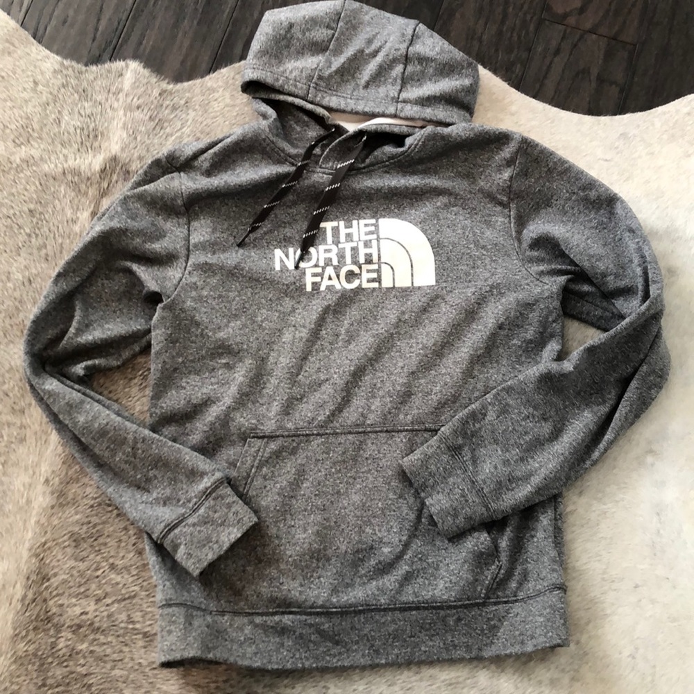 North face grey hoodie